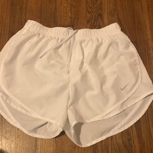 womens nike white running shorts